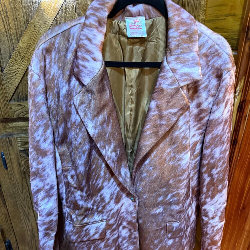 Western Cow Print Blazer